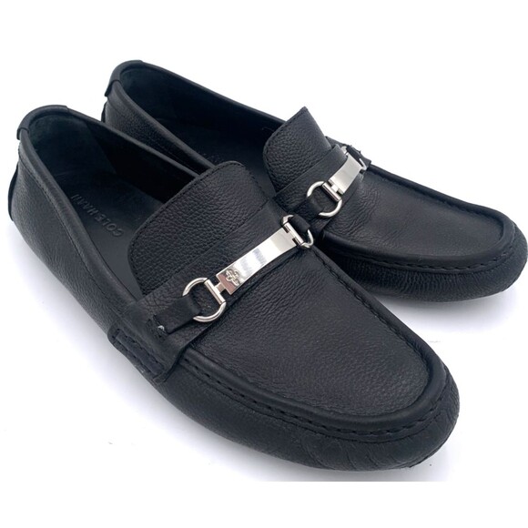 Cole Haan Somerset Bit II C11835 Black Leather Driving Loafers Shoe Mens sz 9.5M - Picture 1 of 13